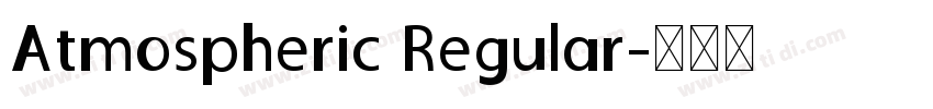Atmospheric Regular字体转换